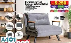 PAFU SANDO TEKLİ KATLANIR YATAKLI KOLTUK